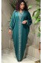 Pearly Balloon Sleeve Long Dress SW-5438