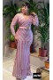 Luxury Sequined Belt Long Dress SW-451